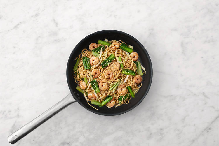Finish the stir-fry