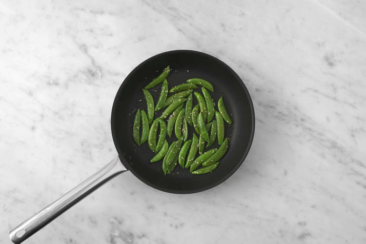 Cuire les pois gourmands