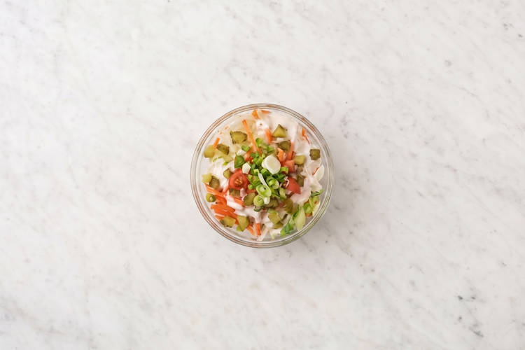 Préparer la salade de chou