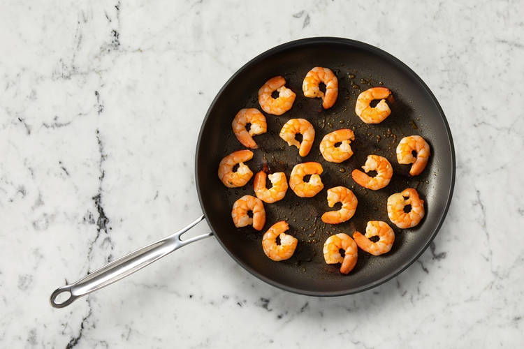 Cuire les crevettes