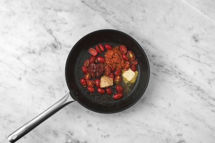 Commencer la sauce rosée