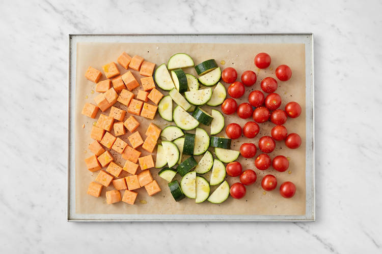 Roast the veggies