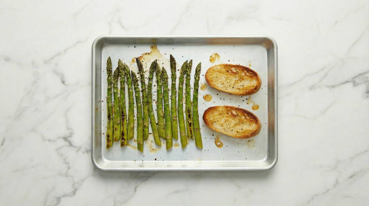Roast Asparagus & Toast Bread