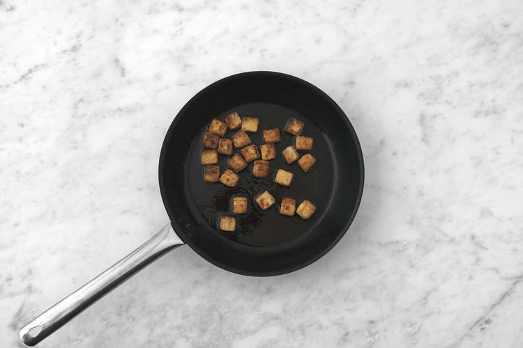 Tofu sur le feu