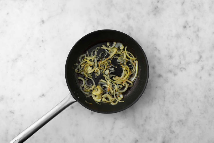 Oignons en cuisson