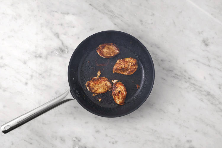Cook the pork