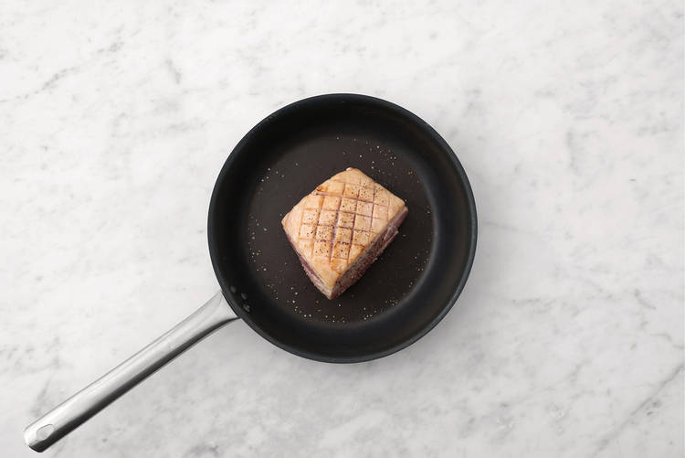 Sear the lamb