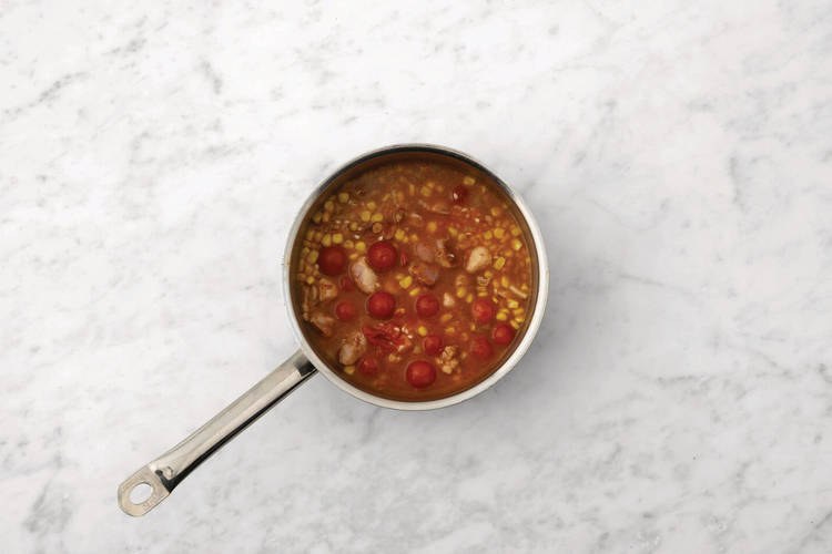 Start the risotto