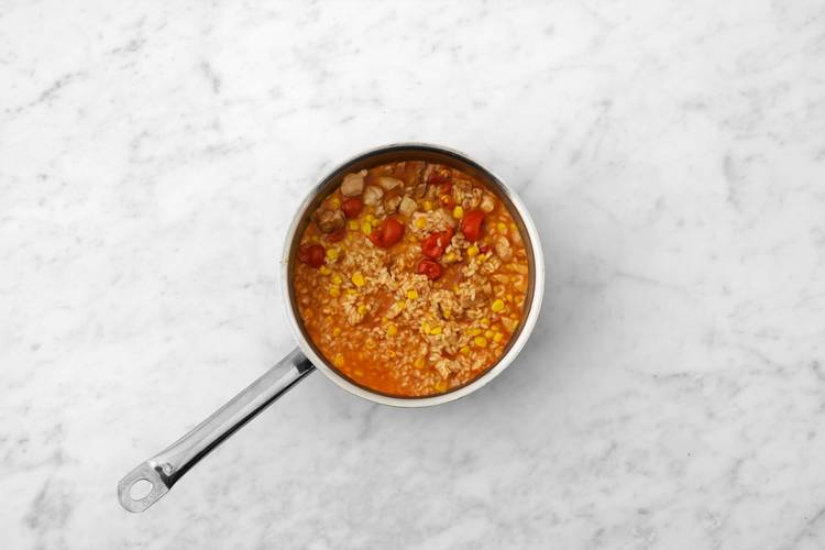 Bake the risotto
