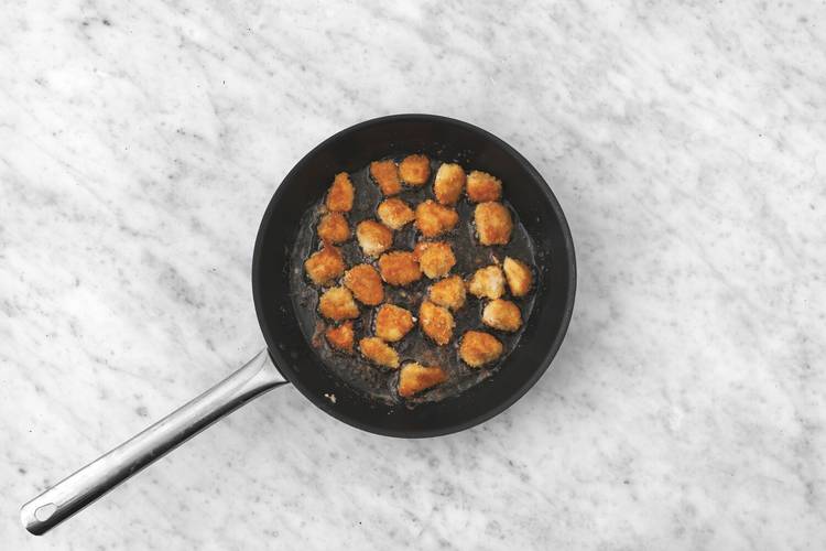 Cook the prawns