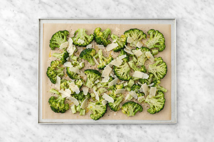 Make the cheesy broccoli