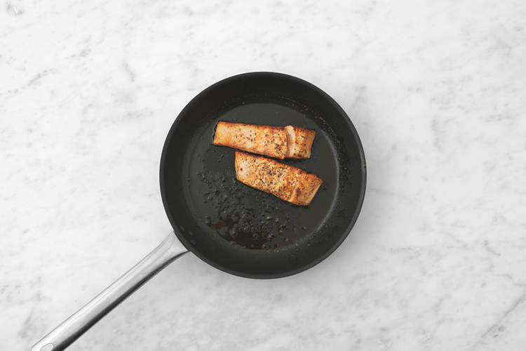 Cook the chicken & make the hot honey