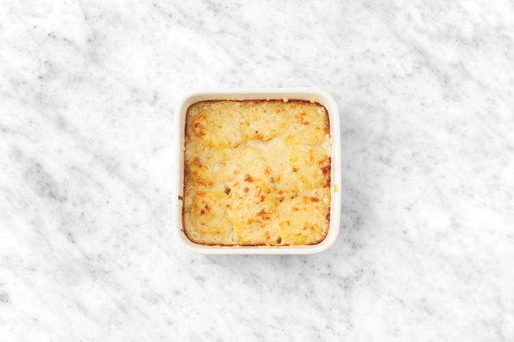 Bake the dauphinoise potatoes