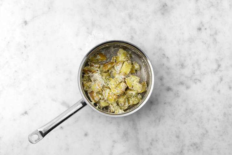Finish the potatoes
