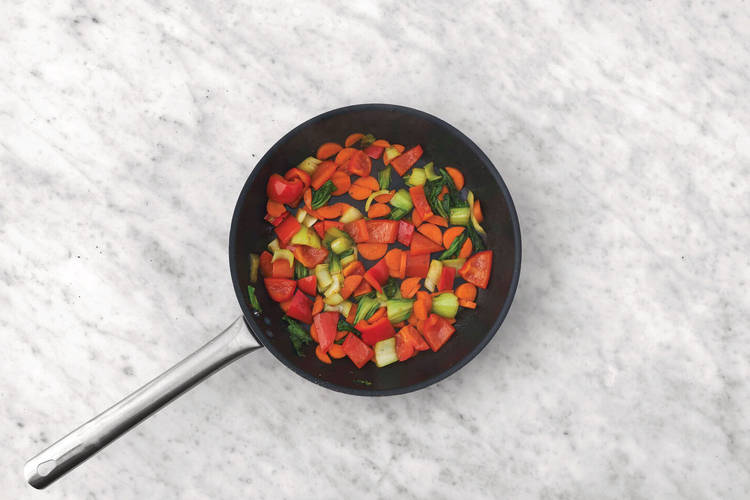 Cook the veggies