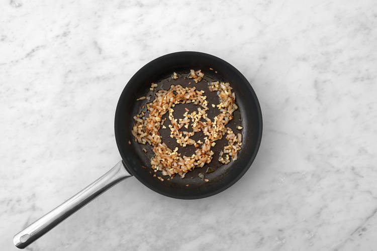 Cook the onion