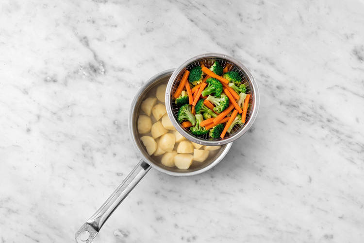Start the mash & veggies