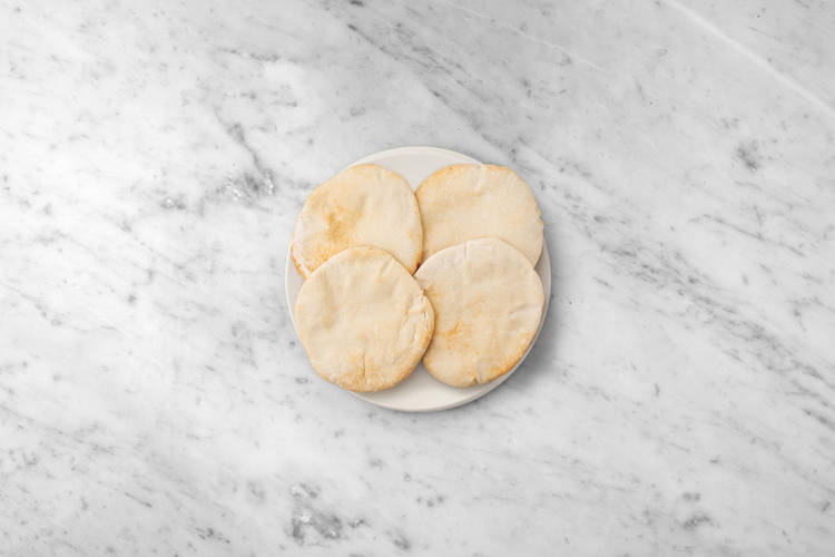 Make the salad & heat the flatbreads