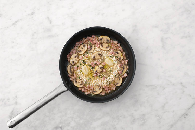 Start the risotto