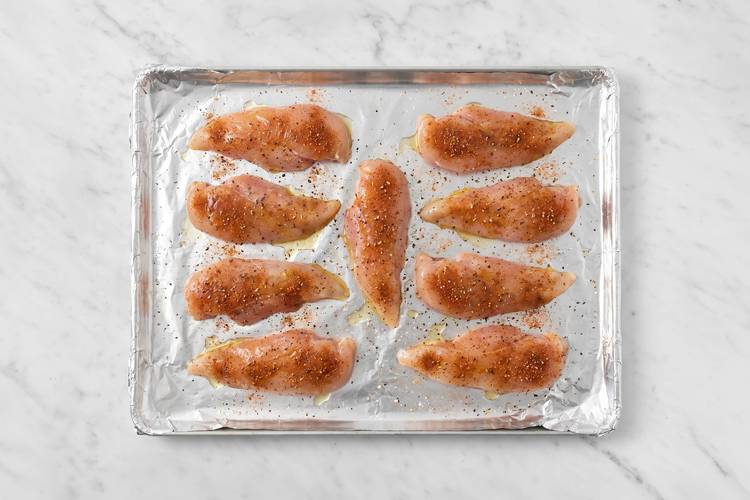 Préparer et cuire le poulet