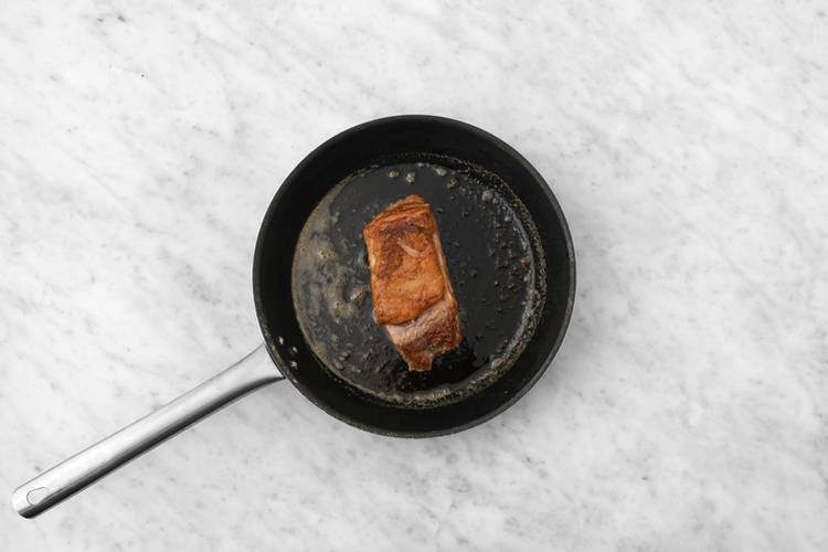 Cook the salmon