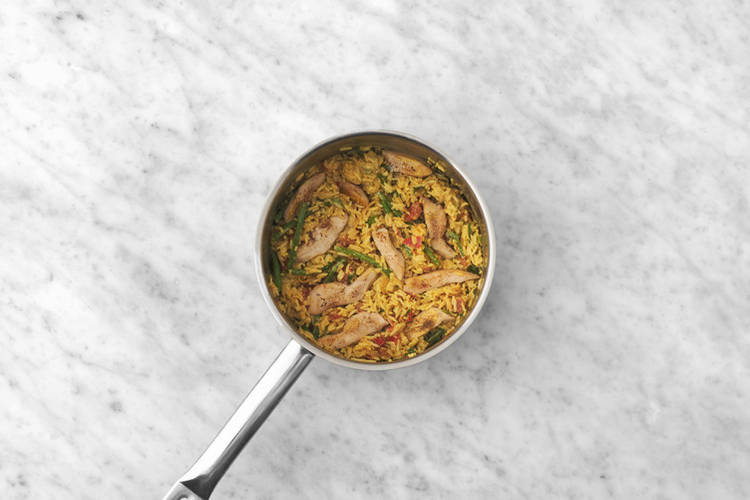 Biryani mischen