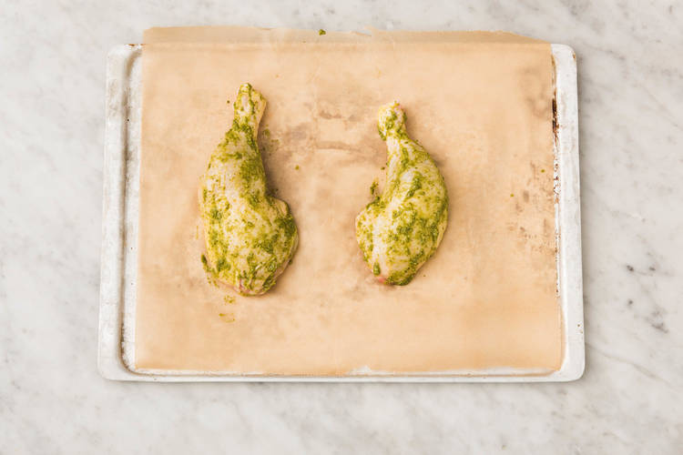 Pouletunterschenkel backen