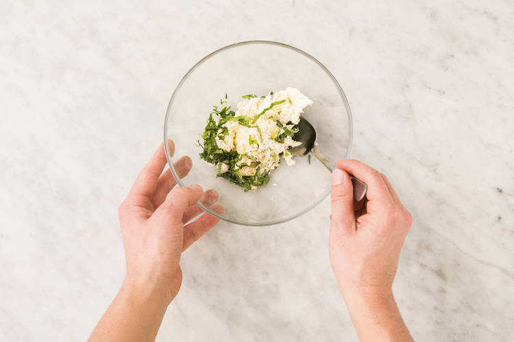 Mozzarella marinieren