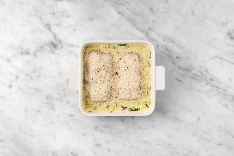 Fischfilets backen