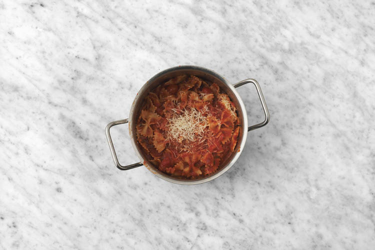 Pasta fertigstellen