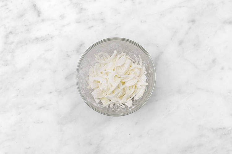 Zwiebel schwenken