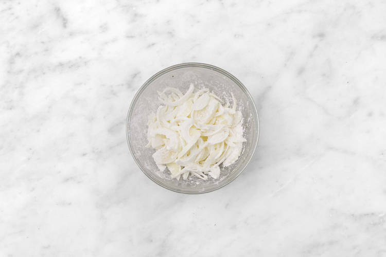 Zwiebel schwenken