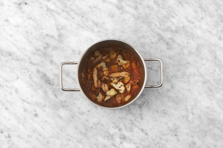 Curry fertigstellen