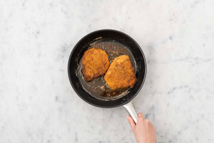 Schnitzel anbraten