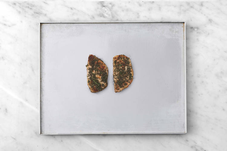 Prep and cook pork chops 