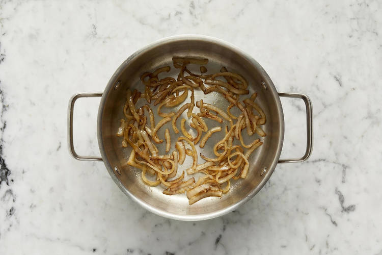 Caramelize onions