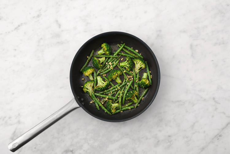 Cook the veggies