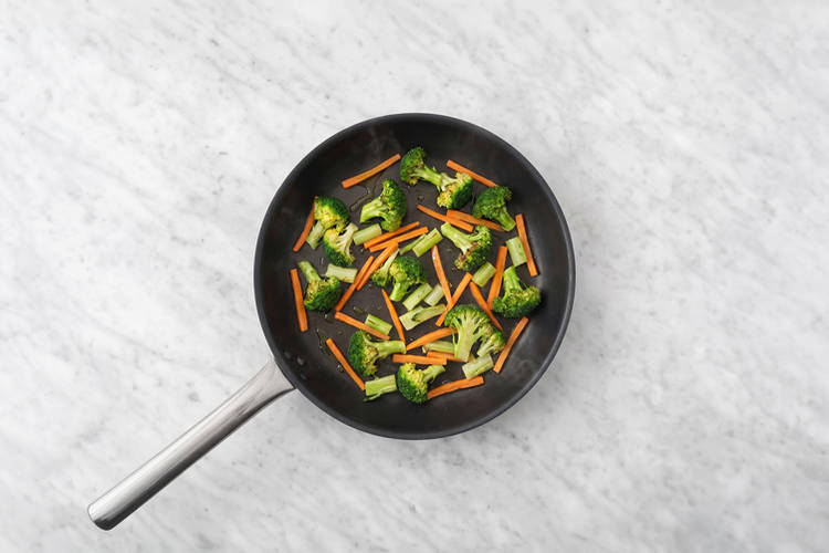 Cook the veggies