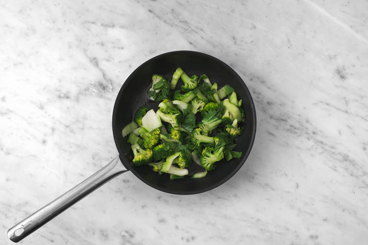 Cook the veggies