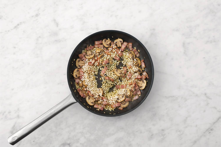 Start the risotto