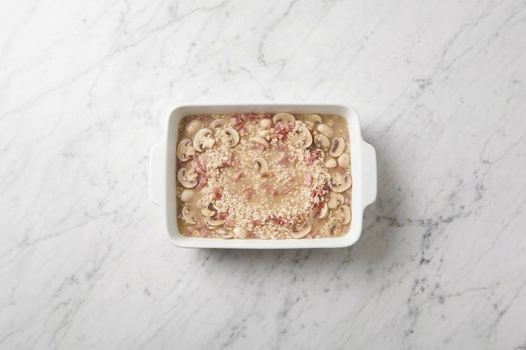 Bake the risotto