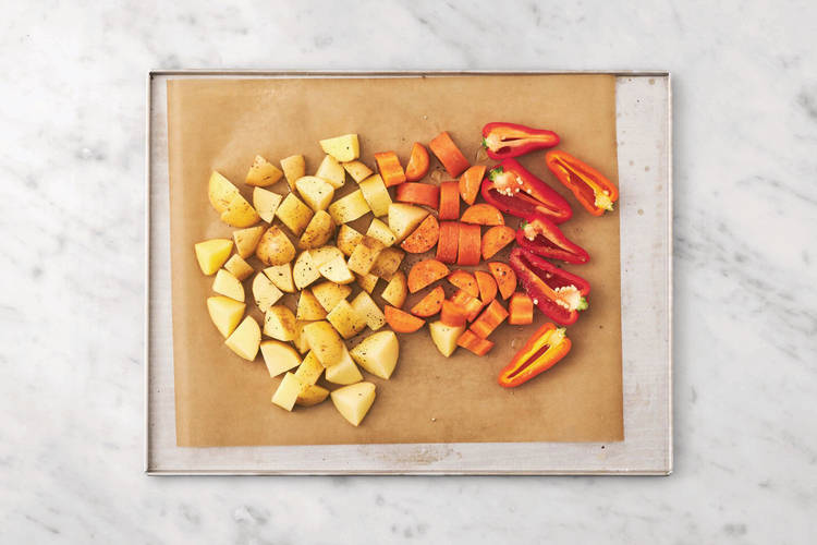 Roast the veggies