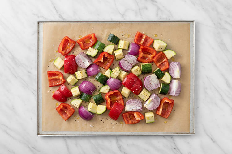 Roast the veggies