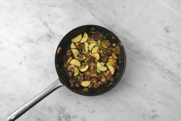 Cook the veggies