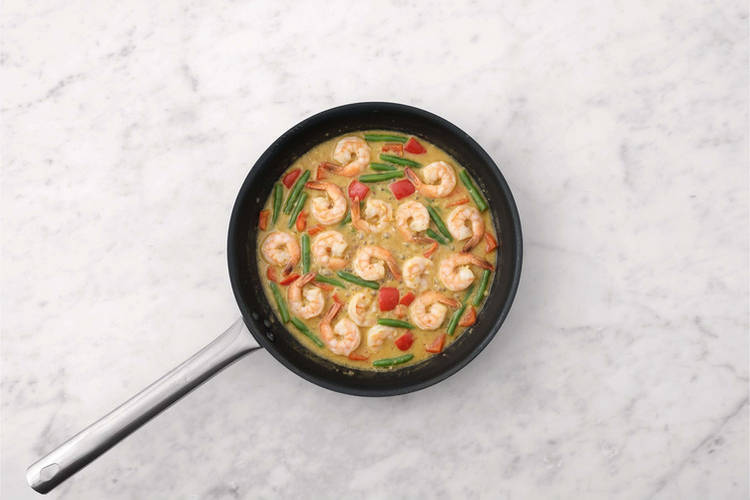Add the prawns