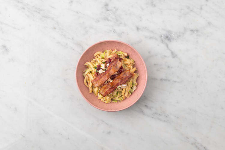 Bacon braten & Anrichten