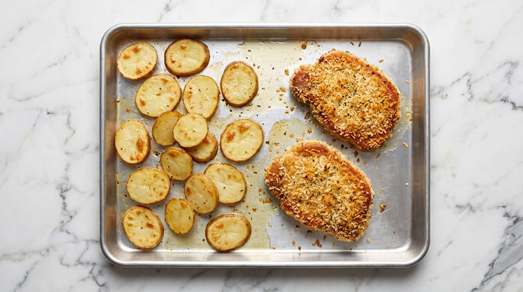 Roast Potatoes & Pork