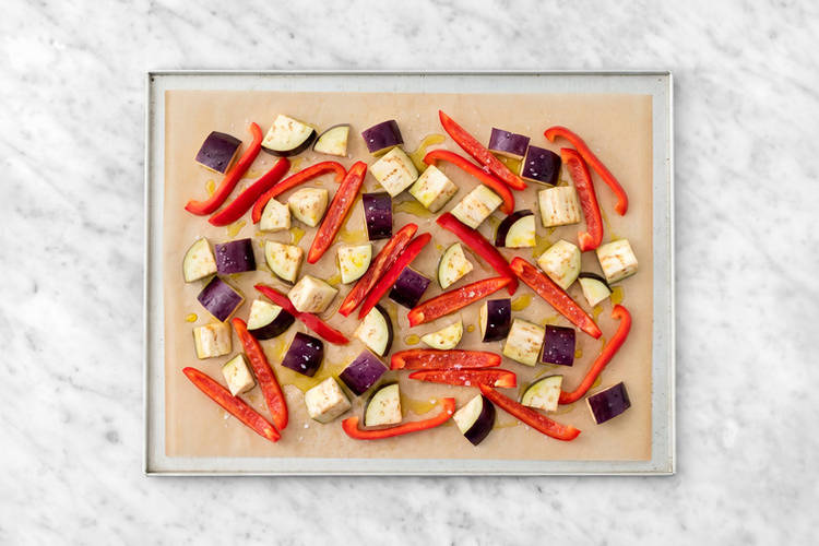Roast the veggies