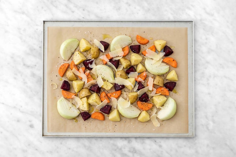 Roast the veggies