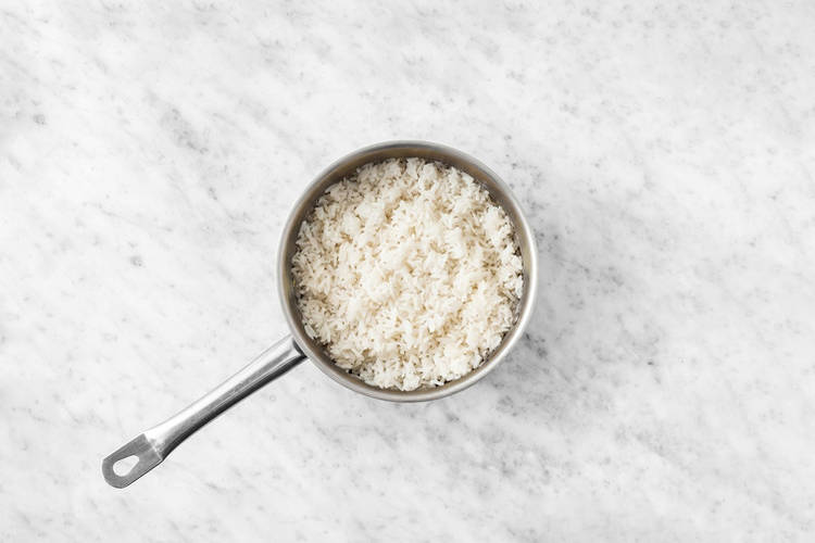 Cook the ginger rice